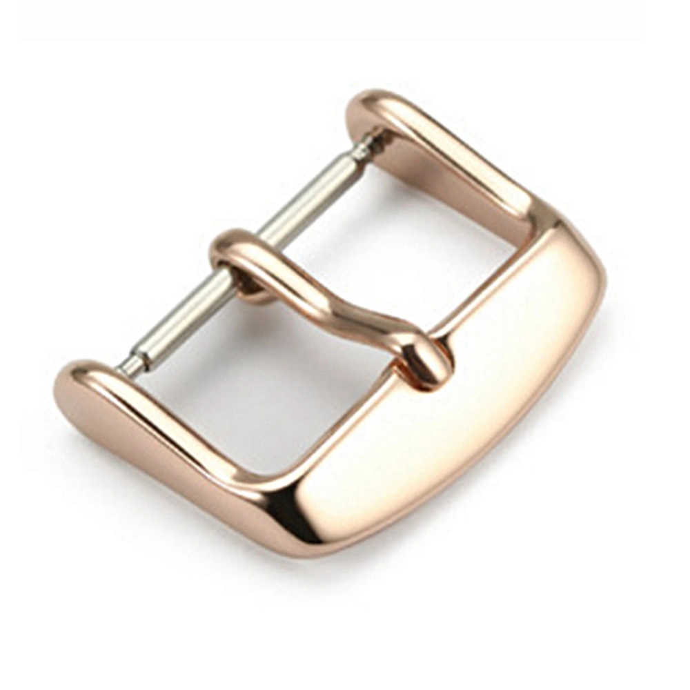 12-22mm Electroplate Stainless Steel Pin Buckle Wristwatch Accessories (20mm Rose Gold)