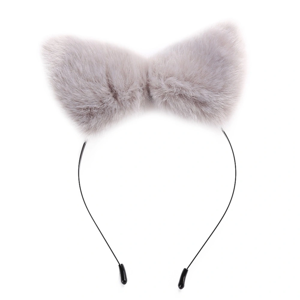 Cat Ear Lovely Gift Sweet Hair Band Headband Women Girl Hair Accessories Grey