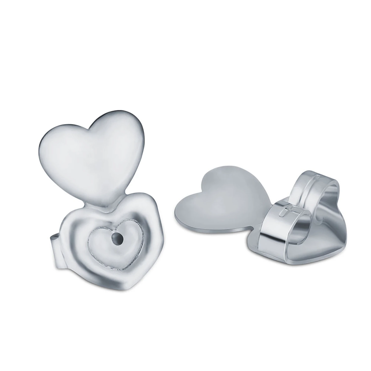1 Pair / Set Earrings Back Ear Stud Nut Lifters Lift Copper Ear Lobe Support Silver