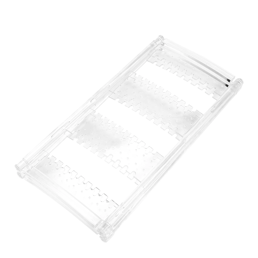 120 Holes Clear Display Rack Stand Earrings Organizer Necklace Jewelry Hanging Holder