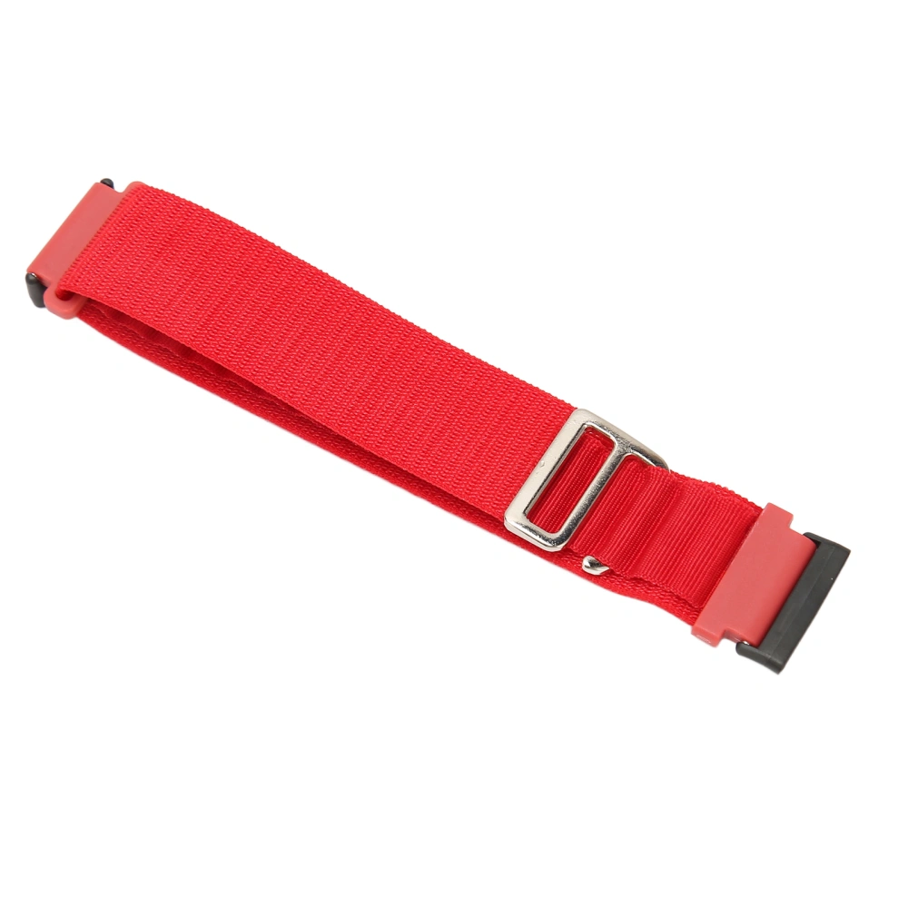 Stretch Woven Nylon Watch Band Replacement G Hook Loop Smartwatch Strap Fit for Fitbit Versa 4 3 Sense 2 Red