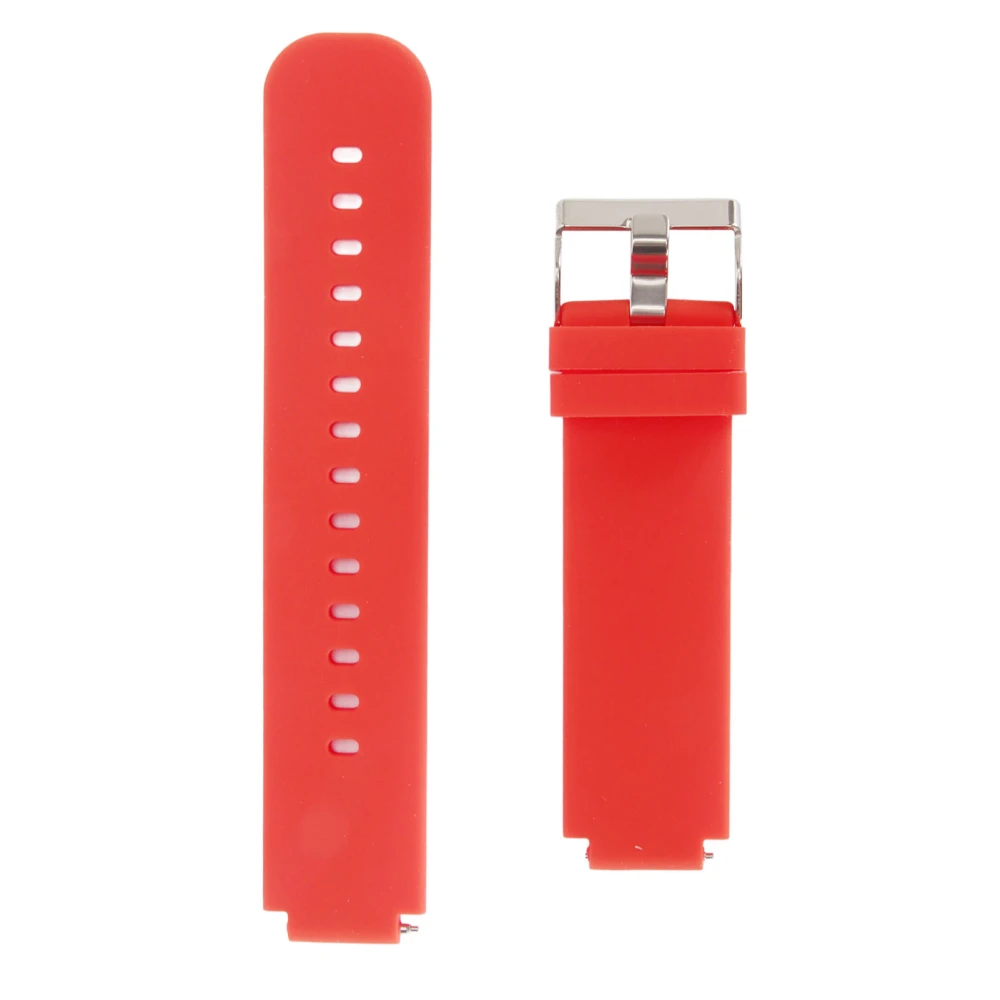 Replacement Watchband Adjust Size Soft Silicone Watch Strap for Watch 2 A1807 Verge 2 Red