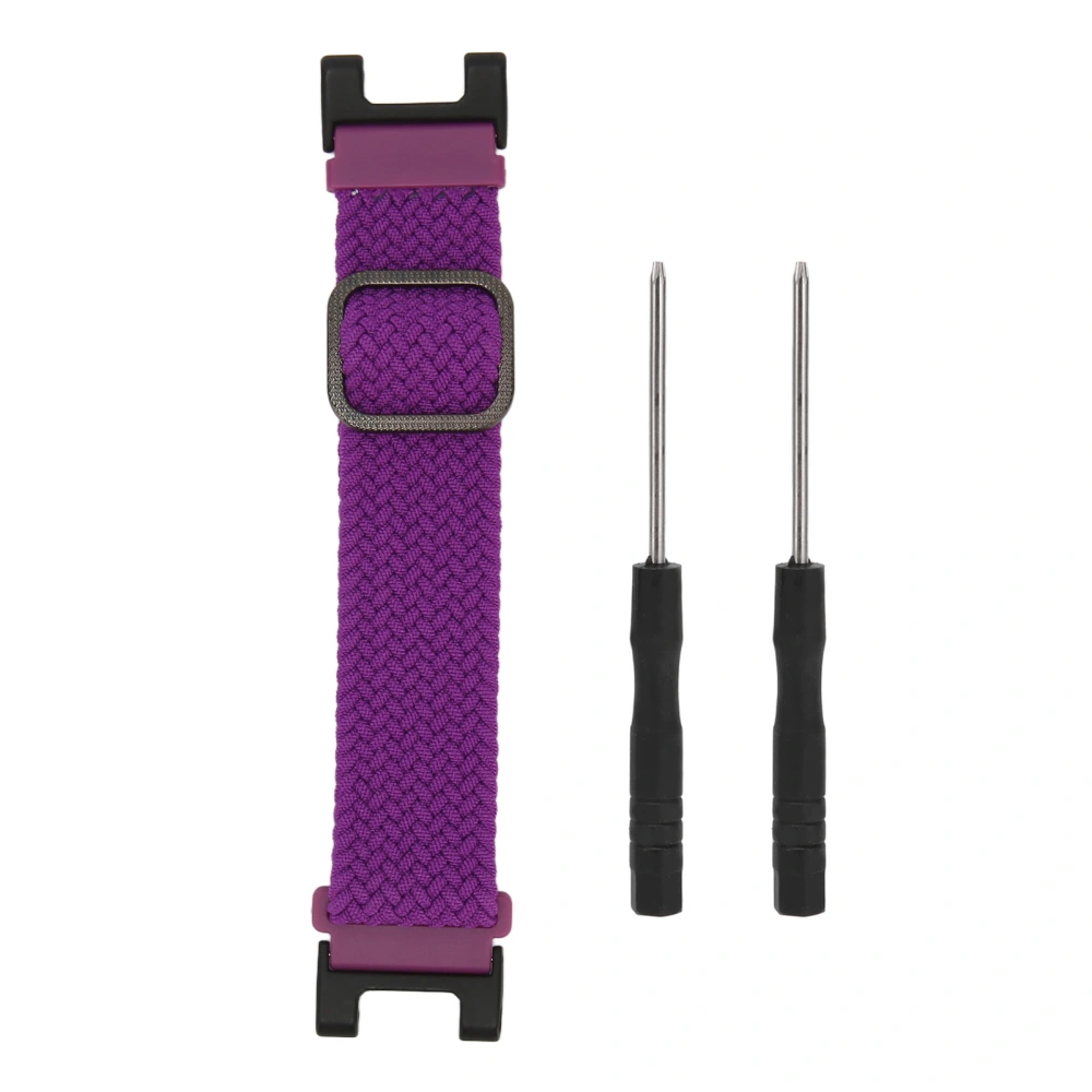 Smartwatch Adjustable Nylon Braided Band Sports Breathable Strap Wristband Strap for Amazfit T Rex Dragon Fruit Color