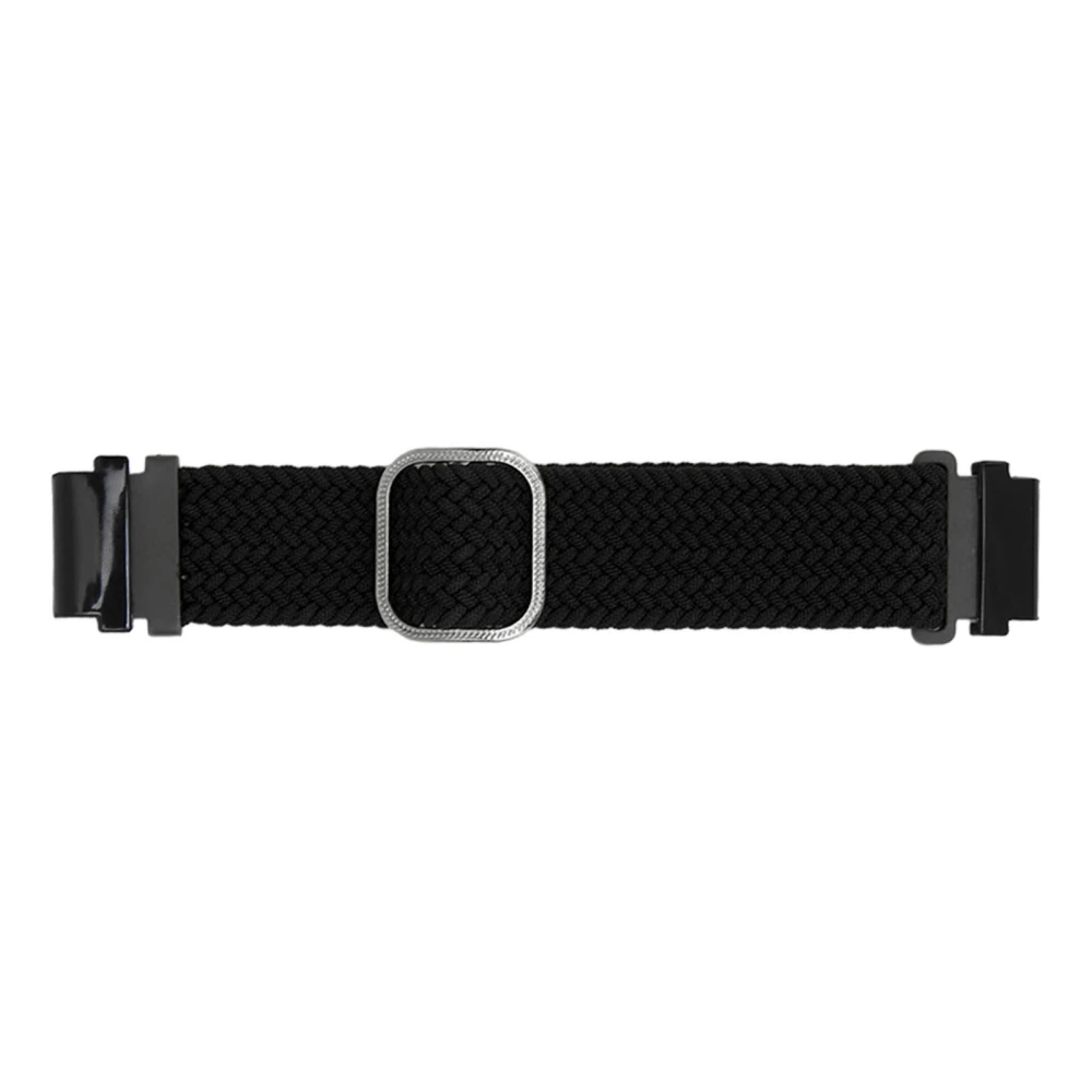 Watch Band Woven Nylon Size Adjustable Watchband Watch Strap for Garmin Fenix 7S 6S 5S Black