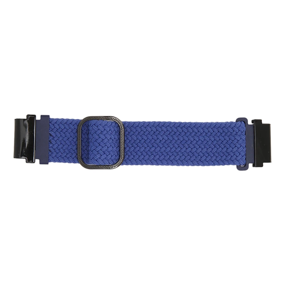 Watch Band Woven Nylon Size Adjustable Watchband Watch Strap for Garmin Fenix 7S 6S 5S Dark Blue