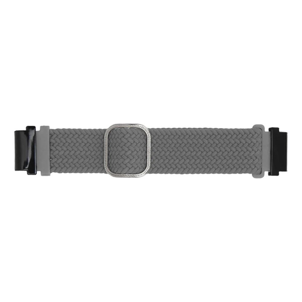 Watch Band Woven Nylon Size Adjustable Watchband Watch Strap for Garmin Fenix 7S 6S 5S Grey