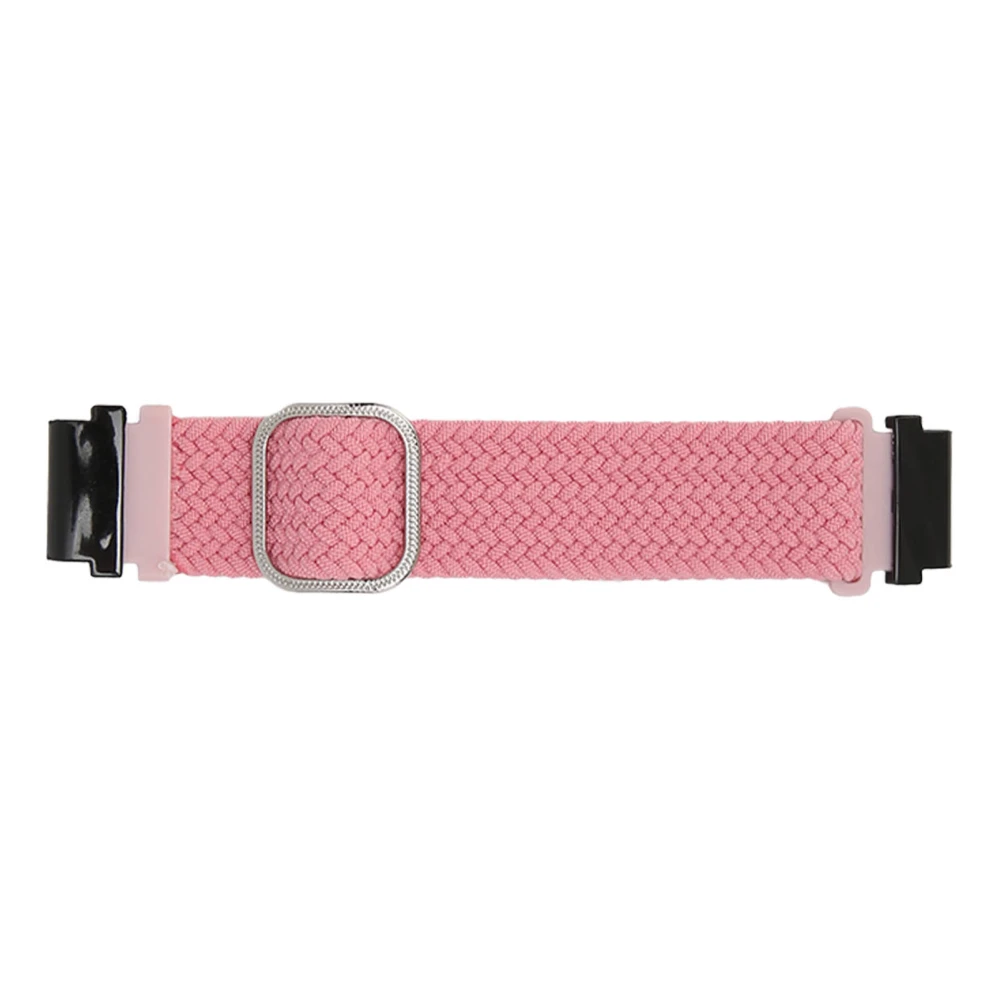 Watch Band Woven Nylon Size Adjustable Watchband Watch Strap for Garmin Fenix 7S 6S 5S Pink