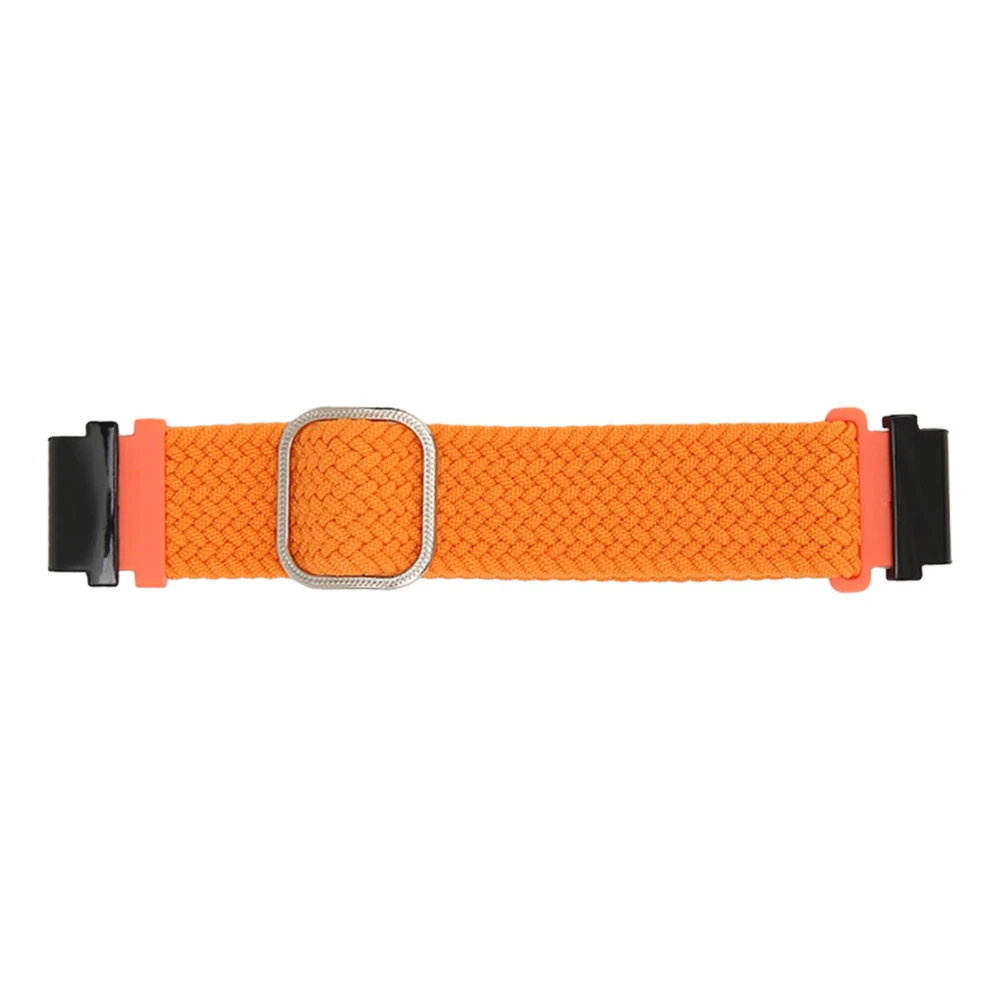 Watch Band Woven Nylon Size Adjustable Watchband Watch Strap for Garmin Fenix 7S 6S 5S Orange