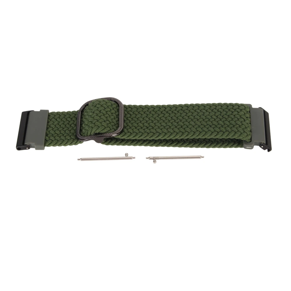 Nylon Watchband Adjustable Replacement Band Sport Breathable Strap for Spartan for Suunto7 OD Green