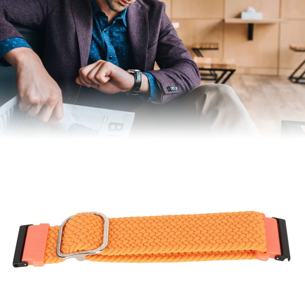 Nylon Watchband Adjustable Replacement Band Sport Breathable Strap for Spartan for Suunto7 Orange