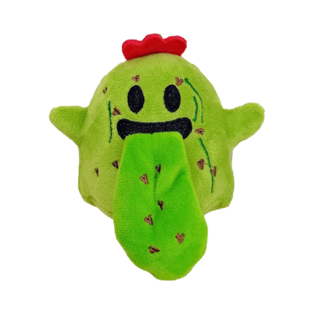 Spitting Tongue Plush Keychain Ornament Cute Little Ghost Hanging Decoration for Backpack Type 3