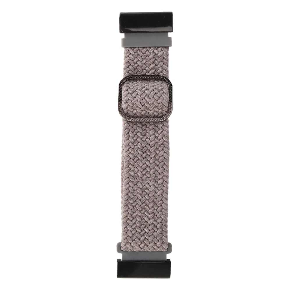 22mm Braided Watch Band 26mm Buckle Adjusted Stretchy Buckle Closure Braided Replacement Strap for Fenix 7X Grey