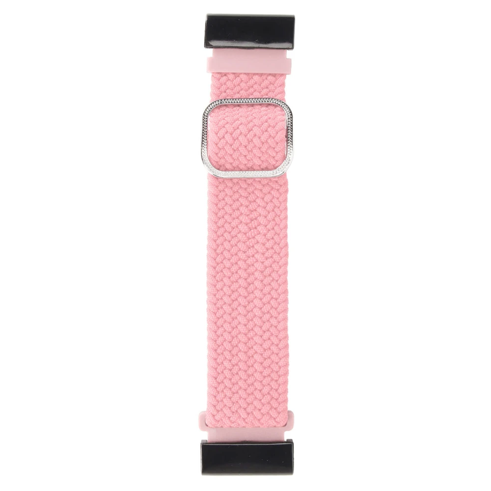 22mm Braided Watch Band 26mm Buckle Adjusted Stretchy Buckle Closure Braided Replacement Strap for Fenix 7X Pink