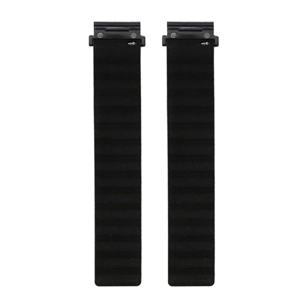 Magnetic Watch Band Quick Release for Amazfit Falcon Silicone Watch Strap for Garmin Fenix 7/6/5 Black