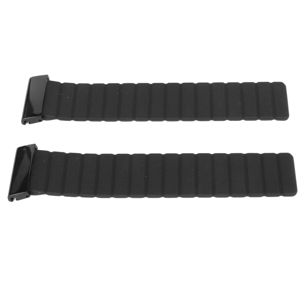 Magnetic Watch Band 26mm Sweat Proof Silicone Watch Strap Quick Release Watchband for Vertix 2 Black