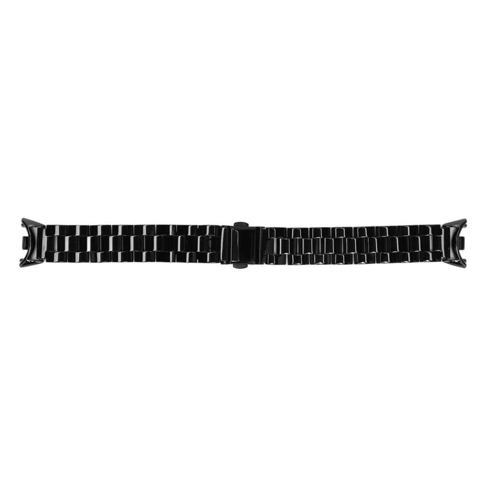 Watch Band for Xiaomi Stainless Steel Folding Buckle Watch Strap Watchband for Mi Band 8 Black