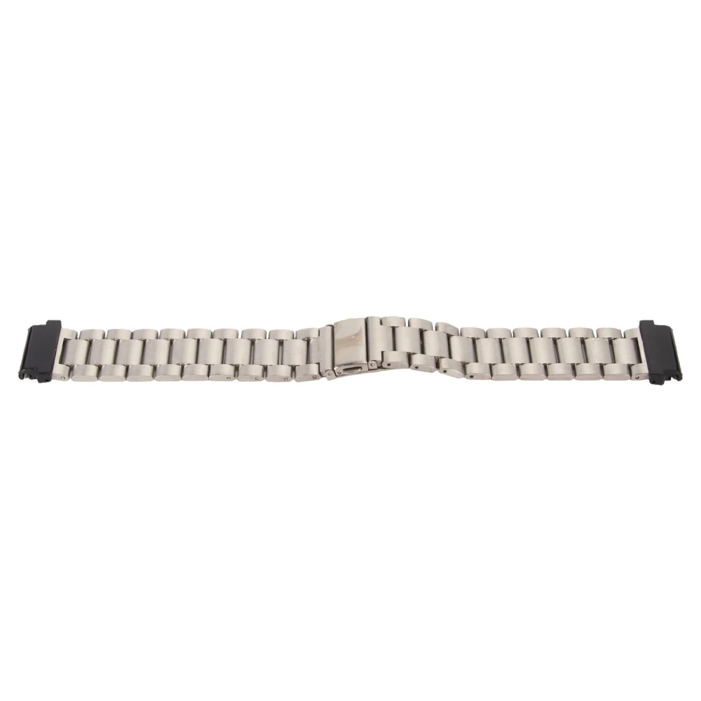 Watch Band Replacement Stainless Steel Dual Buckle 24mm for Garmin Fenix 7S 6S 5S Silver