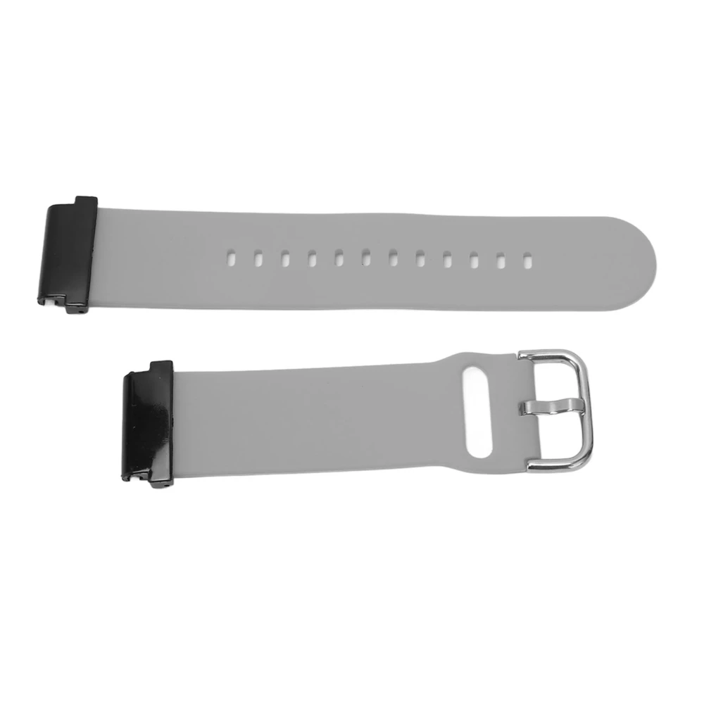 Replacement Wristband 20mm Waterproof Soft Quick Release Silicone Watch Strap for Garmin Fenix 7S Grey