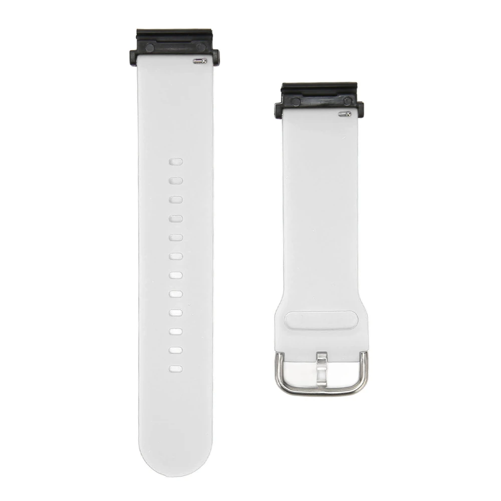 22mm Silicone Watch Band Smart Sports Watch Band Straps Replacement for Garmin Fenix 7 6 5 White