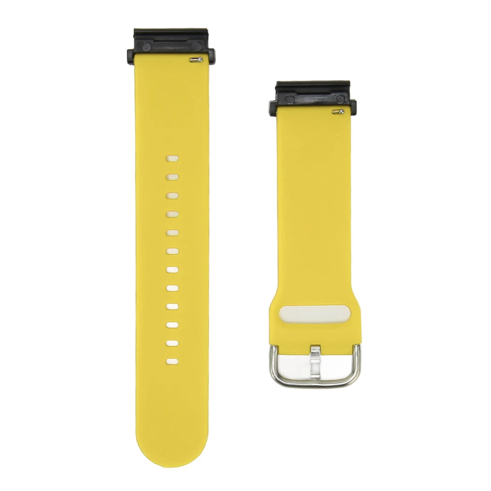 22mm Silicone Watch Band Smart Sports Watch Band Straps Replacement for Garmin Fenix 7 6 5 Yellow