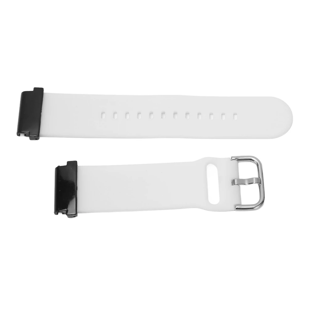 Replacement Wristband 20mm Waterproof Soft Quick Release Silicone Watch Strap for Garmin Fenix 7S White