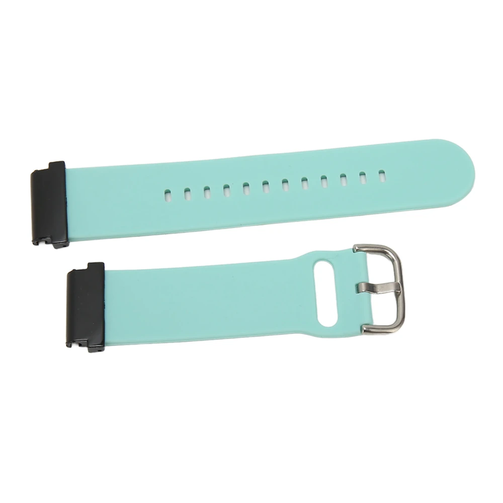 Replacement Wristband 20mm Waterproof Soft Quick Release Silicone Watch Strap for Garmin Fenix 7S Light Blue