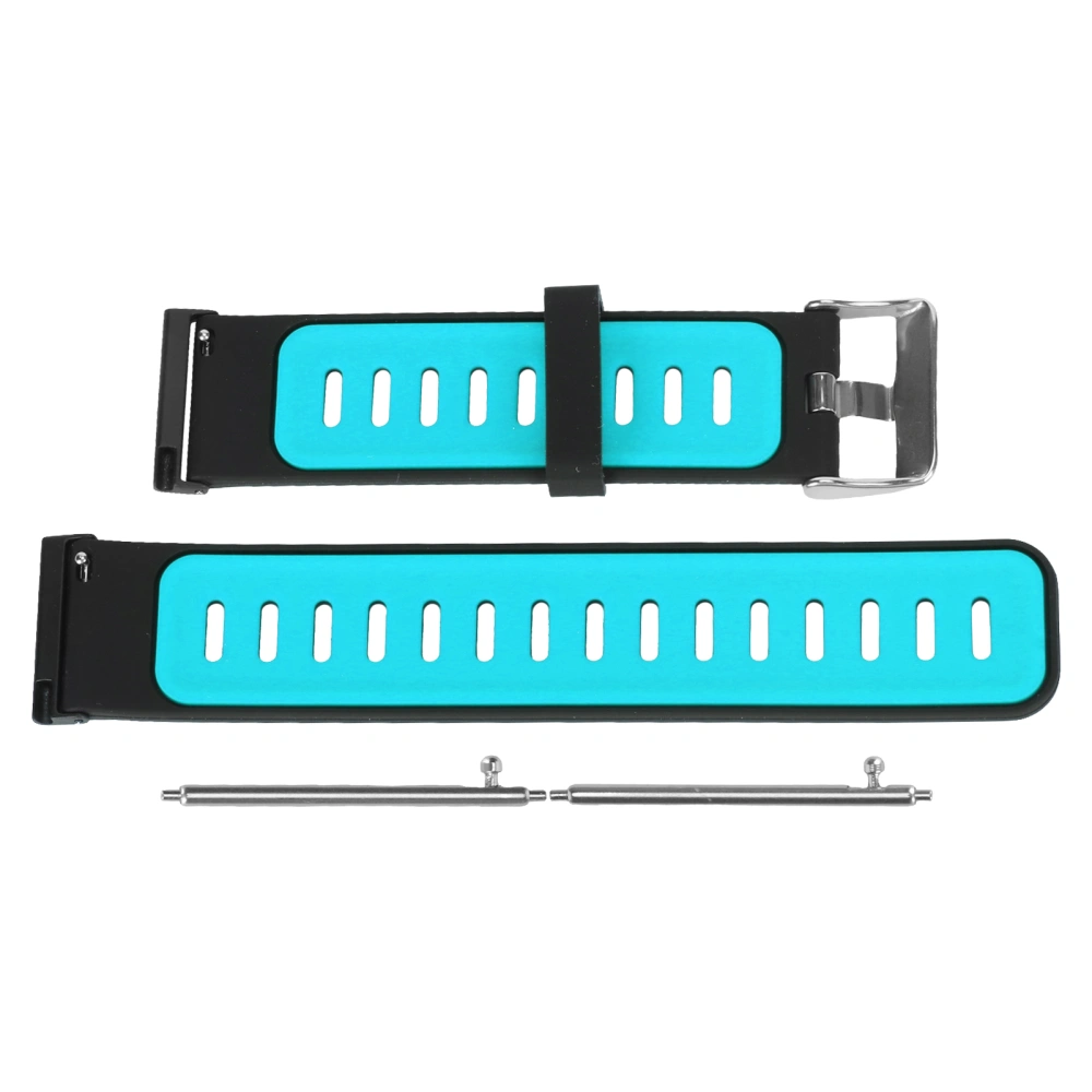 Silicone Watch Strap Sports Metal Buckle Quick Release Watch Band Watch Accessories for Spartan Hr Baro Black Blue