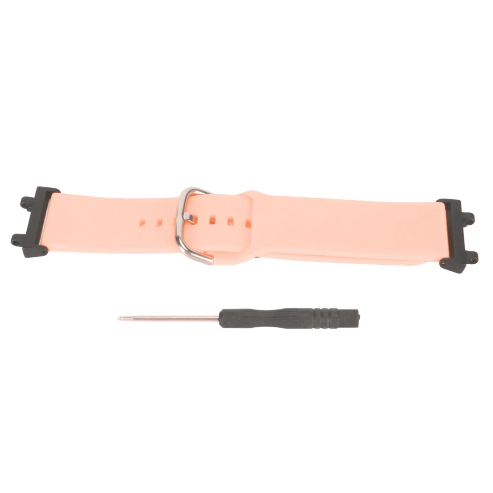 Soft Silicone Watch Strap Adjustable Replacement Band Accessory Fit for Amazfit T Rex 2 Smart Watch Pink