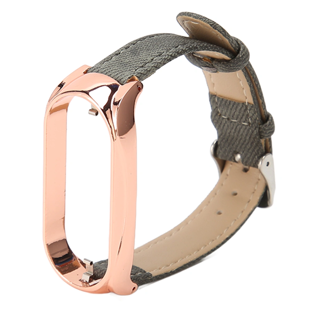 Watch Band Cloth Adjusted Breathable Smartwatch Replacement Strap for Mi Band 7 Grey Cloth Rose Golden Case