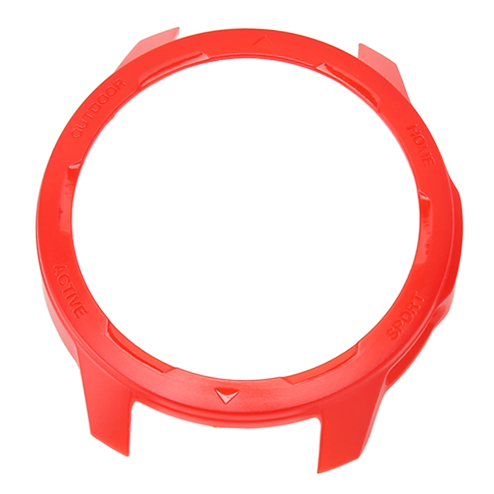 Smart Watch TPU Bumper Case Scratch Resistant Protective Cover Accessory Fit for Mi Watch Color 2 Red