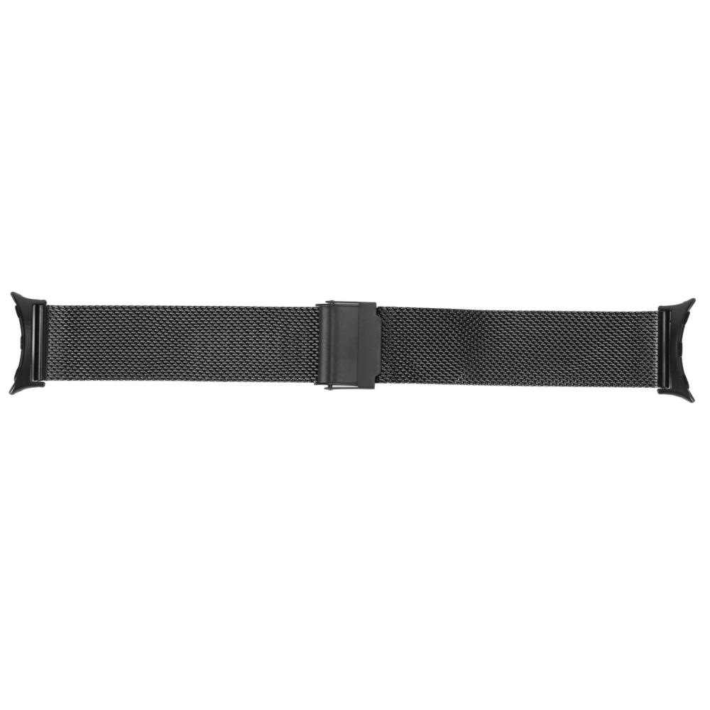 Magnetic Mesh Loop Bands for Google Pixel Watch Band Metal Adjustable Stainless Steel Wristband Black