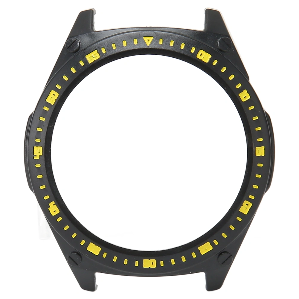 Smart Watch Case Full Protection Prevent Scratches Replacement Watch Cover for GT 3 Black Yellow