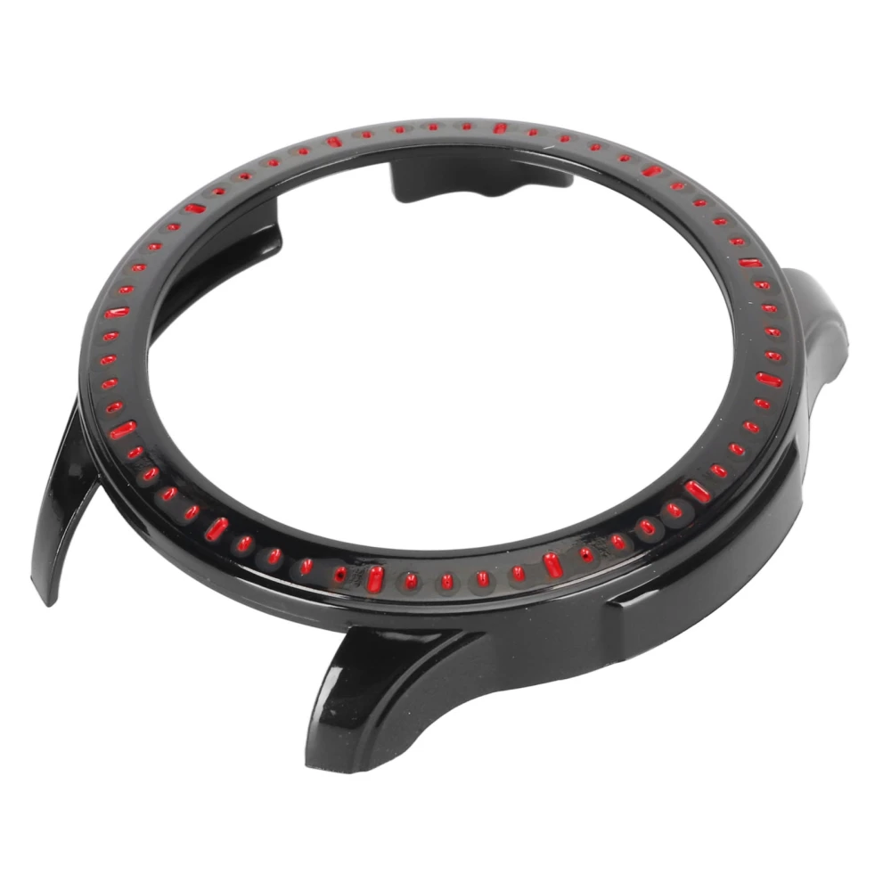 Watch Protective Cover for Amazfit GTR 4 Shockproof Scratch Resistant Watch Screen Bumper Black Red