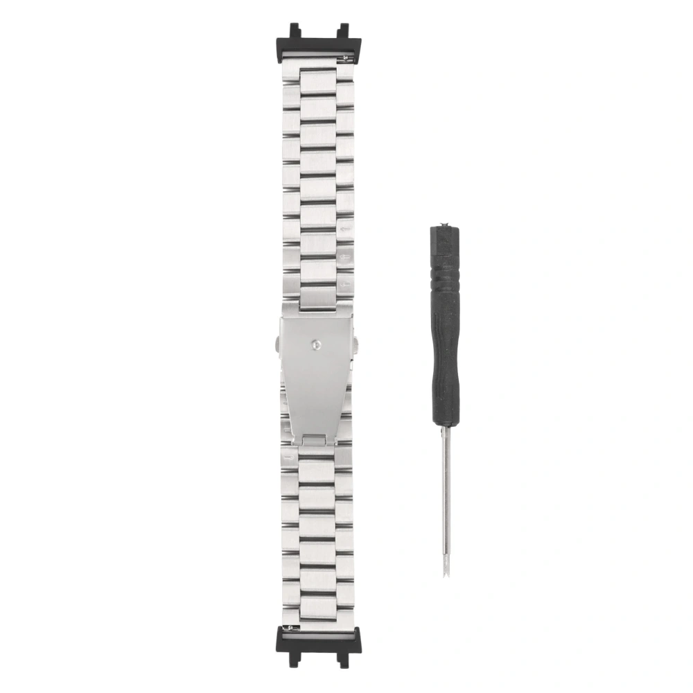 Replacement Watchband Adjust Size Watch Link Removal Tool Stainless Steel Watch Strap for T Rex 2 Silver