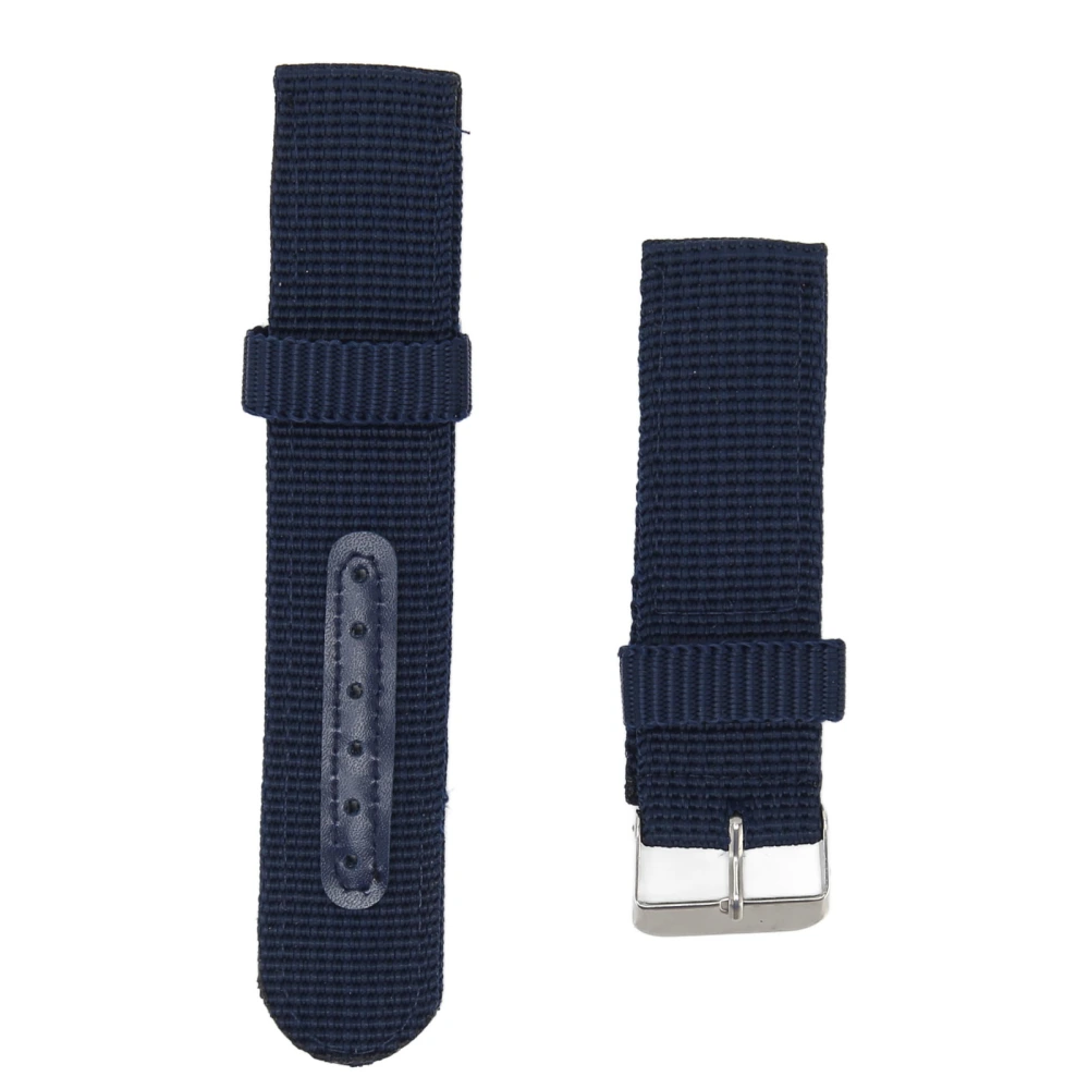 22mm Canvas Watch Strap Canvas Quick Release Replacement Watch Band for Men and Women Blue