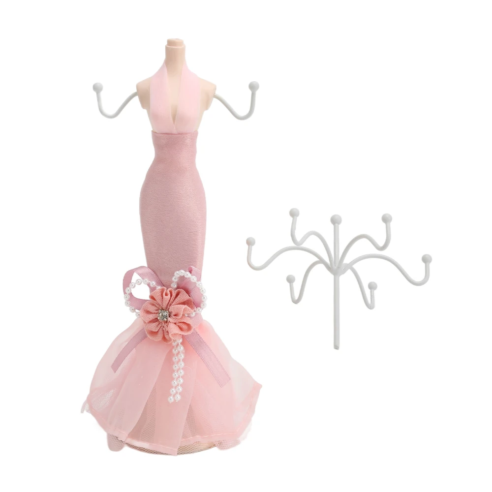 Mannequin Stand Hanging Tower Display Resin Ring Stand Model Dress for Girls Women Pink