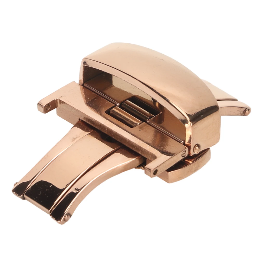 Watchband Butterfly Buckle Stainless Steel Universal Replacement Butterfly Clasp Rose Gold 22mm / 0.87in