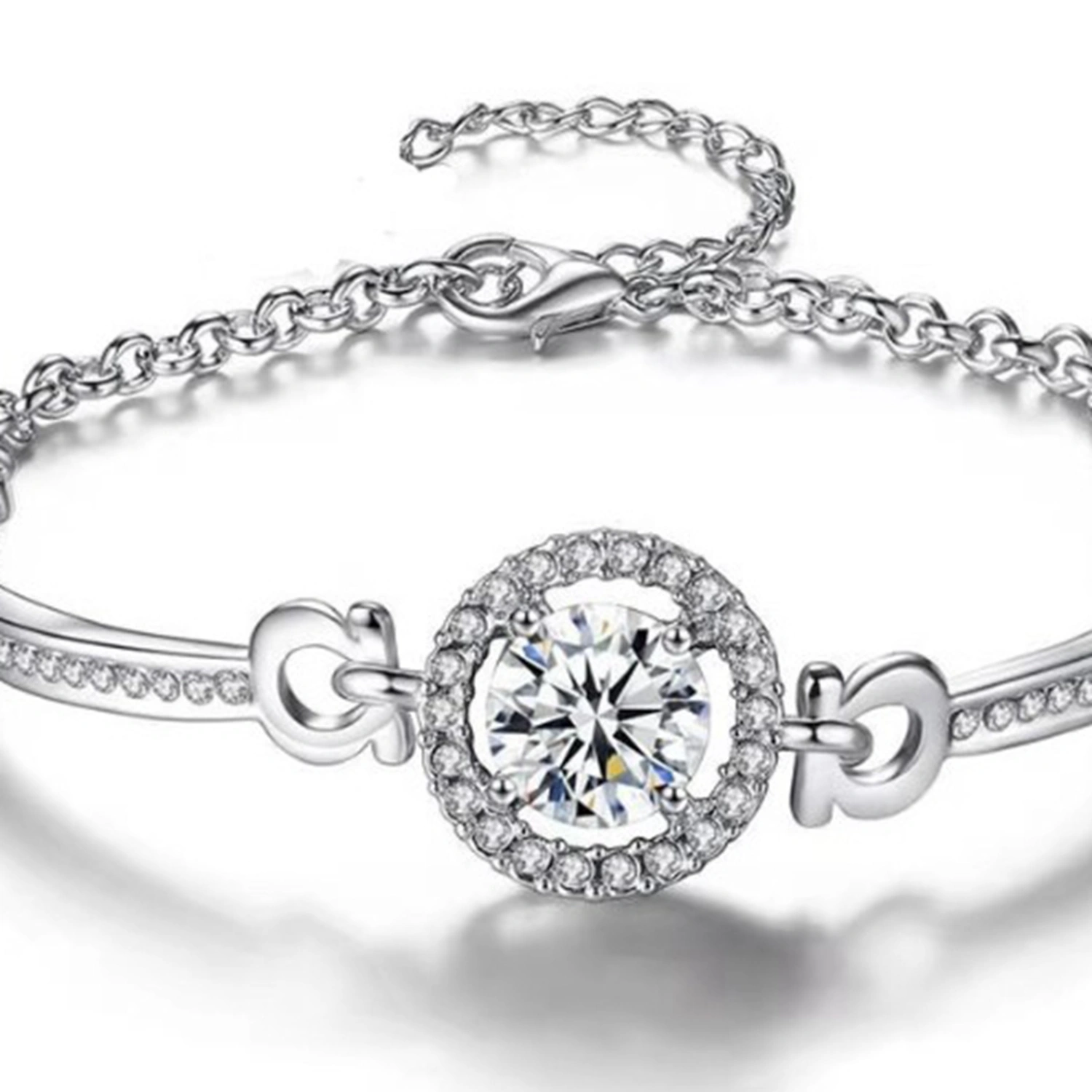 Zirconia Bracelet Women Exquisite Fashionable Bracelet Jewelry Accessory for Dancing Party Dating