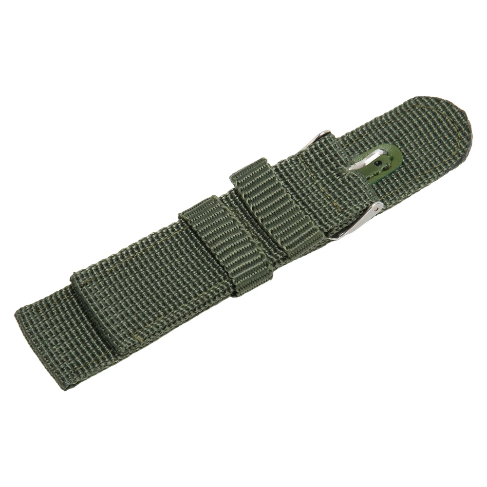 Quick Release Watch Strap Green Soft Nylon Canvas Watch Band Replacement Accessory for Men Women 22mm