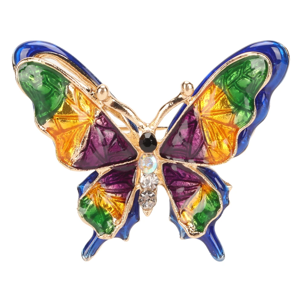 Women Brooch Elegant Style Butterflies Shape Alloy Material Attractive Decorative Practical Craft Brooch Pin for Daily Use