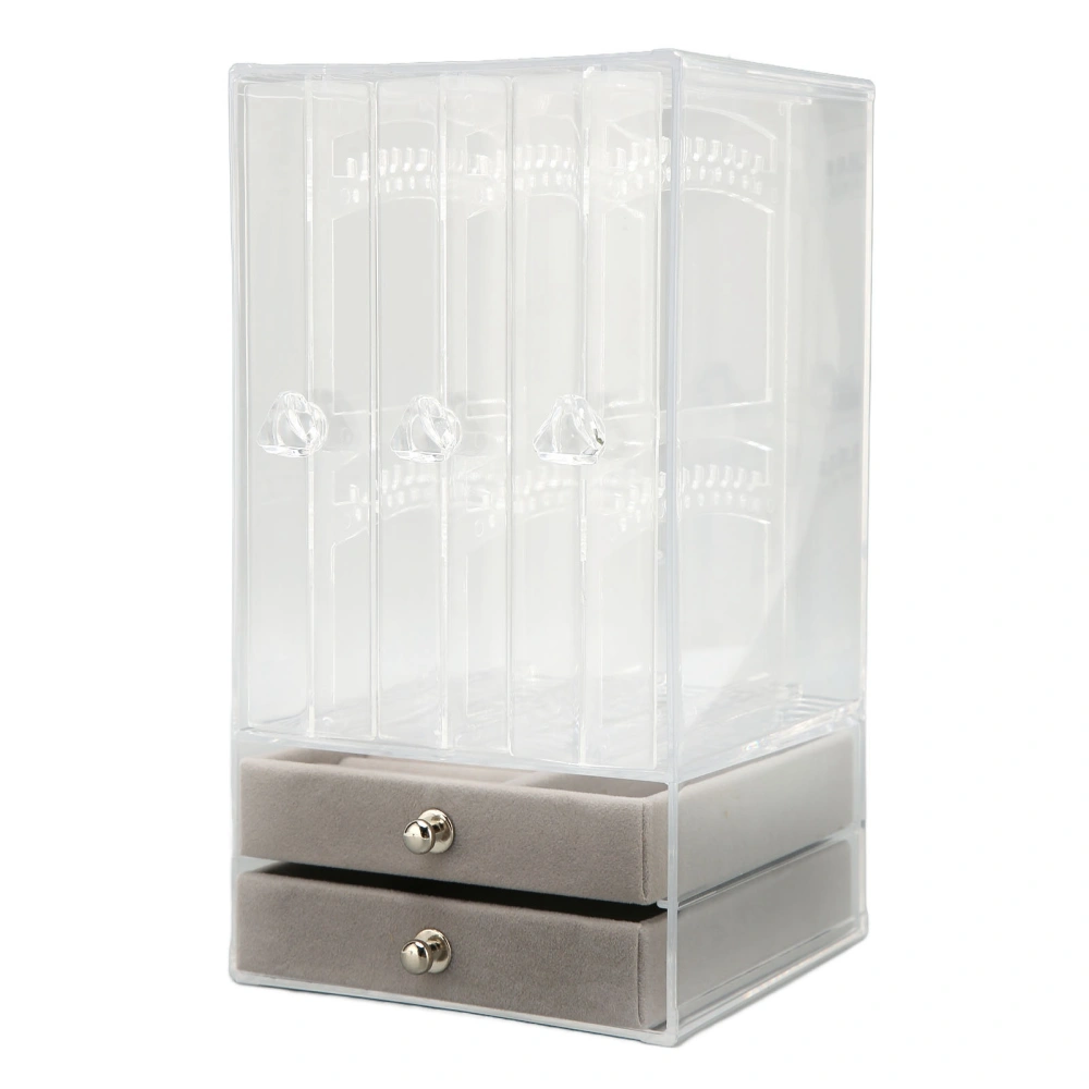 5 Drawer Transparent Jewelry Storage Box Acrylic Dust Proof Drawer Earring Bracelet Storage Cabinet