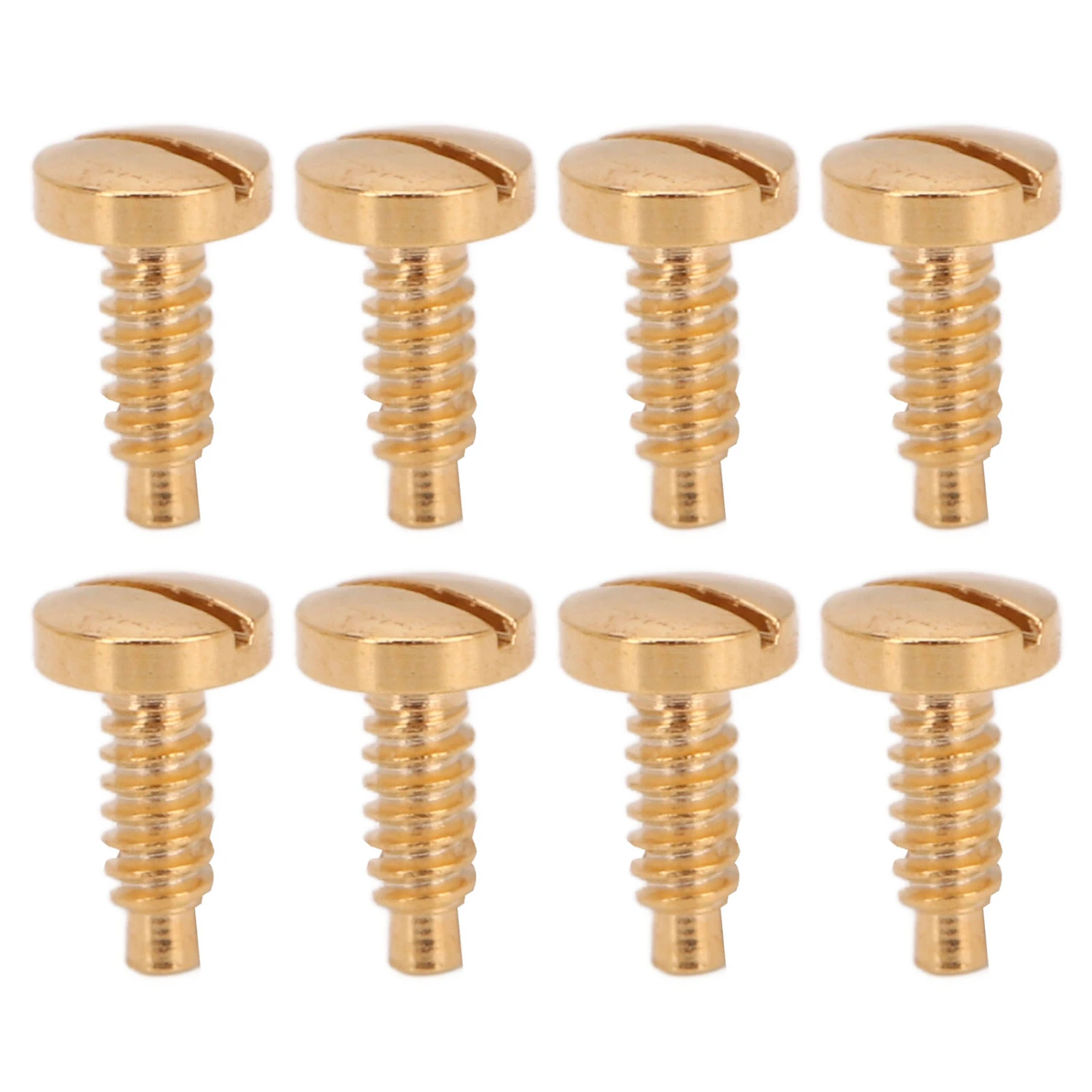 8pcs Watch Case Screw Stainless Steel Rustproof Wristwatch Screws for Watch Repairing Gold