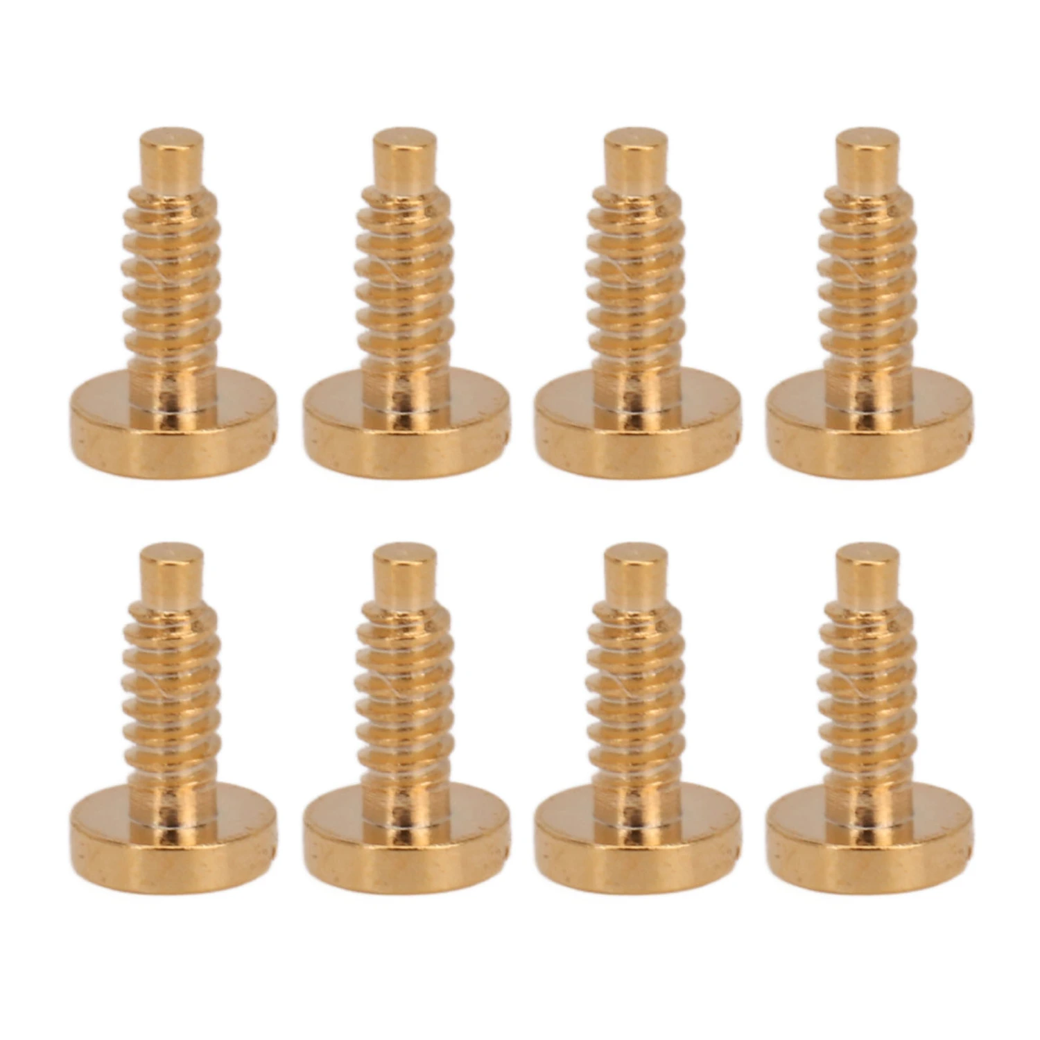 8pcs Watch Case Screw Stainless Steel Rustproof Wristwatch Screws for Watch Repairing Gold