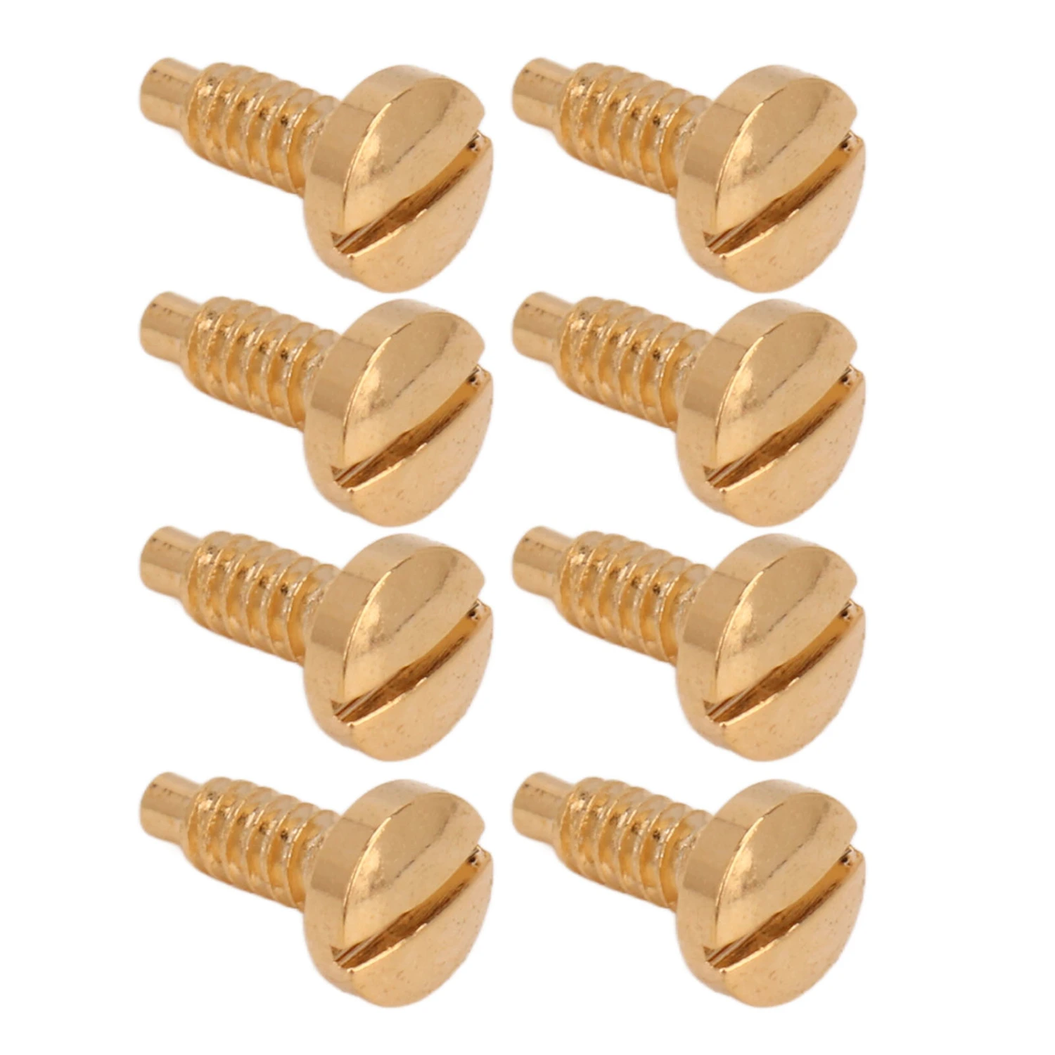 8pcs Watch Case Screw Stainless Steel Rustproof Wristwatch Screws for Watch Repairing Gold