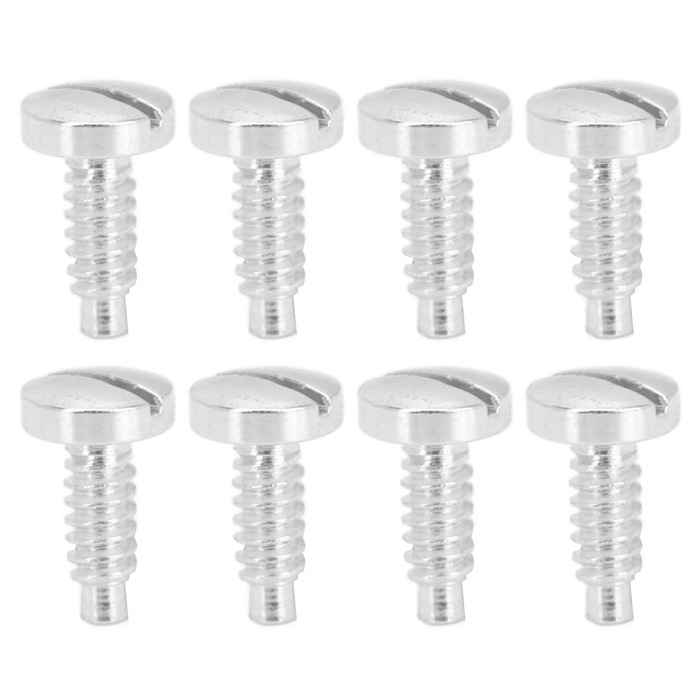 8pcs Watch Case Screw Stainless Steel Rustproof Wristwatch Screws for Watch Repairing Silver