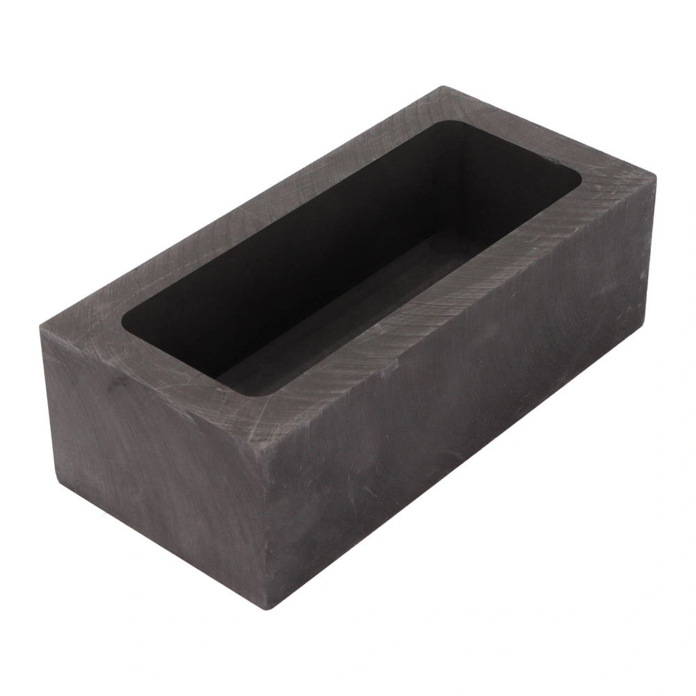 Graphite Ingot Mold High Purity Rectangular Melting Refining Graphite Crucible for Gold Silver Copper Brass Aluminum