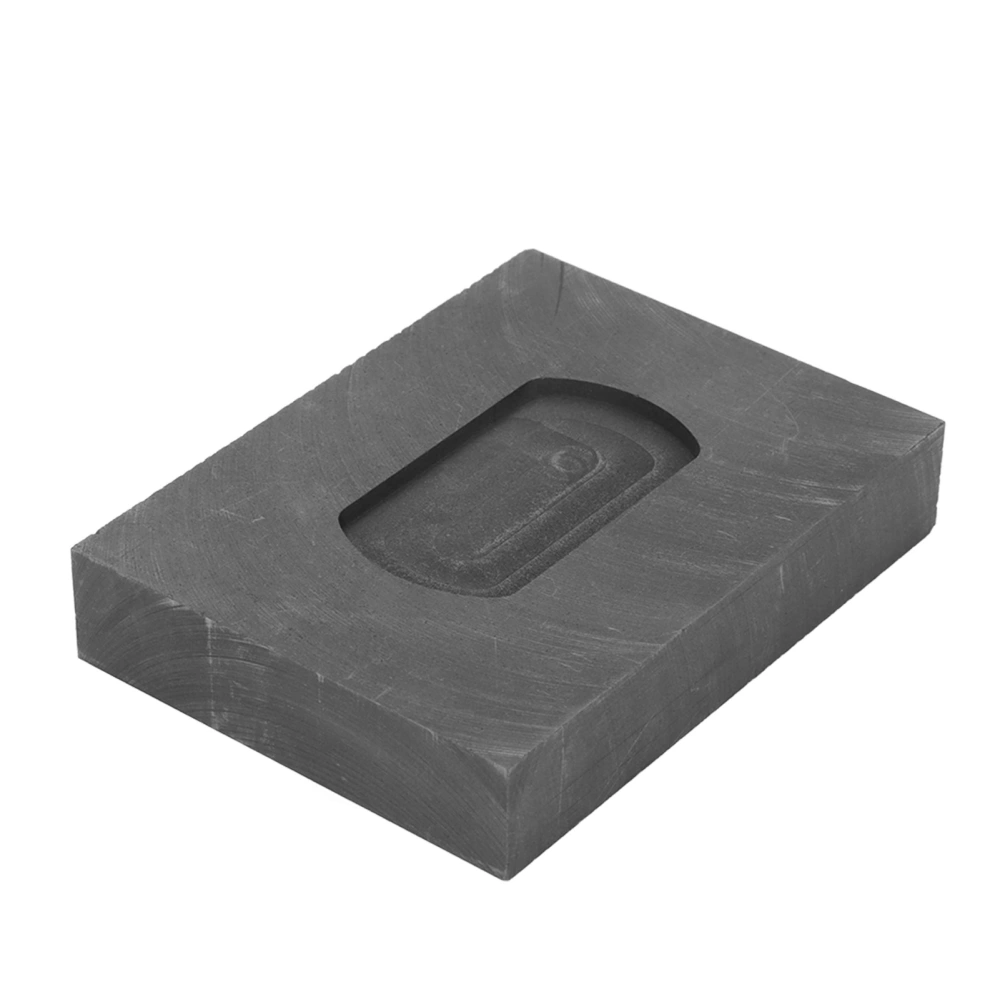 Casting Ingot Mold Fast Heating Cooling Wearproof Metal Melting Mould for Casting Refining 3.1 X 2.4 X 0.6in