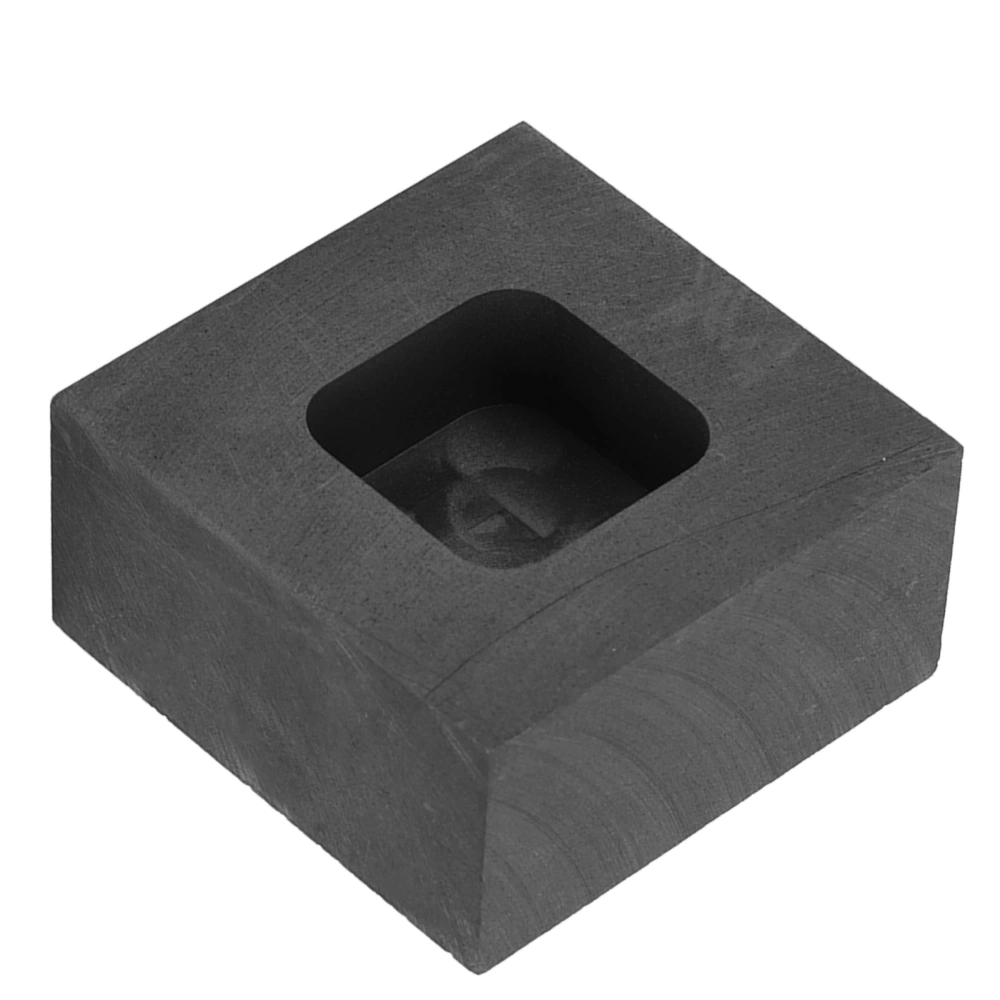 Graphite Ingot Mold Square Shape Heat Resistant Graphite Casting Mold for Gold Silver Necklace Pendant