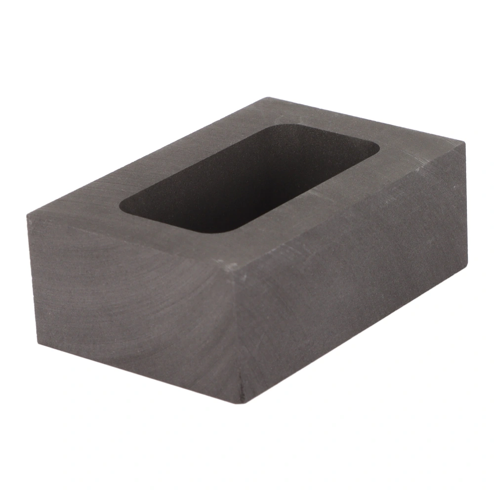 Rectangular Graphite Mold Thermal Stability Energy Saving Graphite Ingot Mold for Casting 200g Gold 100g Silver