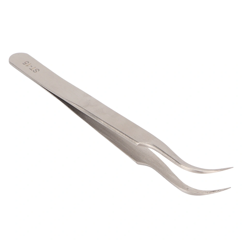 Stainless Steel Tweezers Professional Prevents Magnetic Hardened High Elasticity Accuracy Tweezers ST15